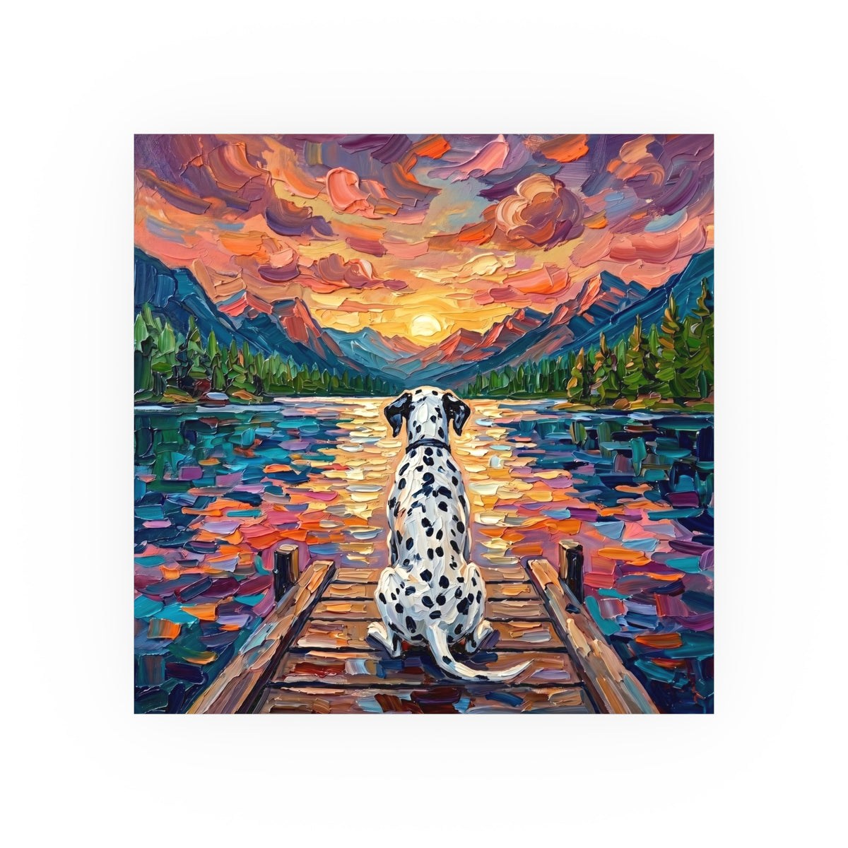 "On The Dock - Dalmatian" Wall Art Paper Print