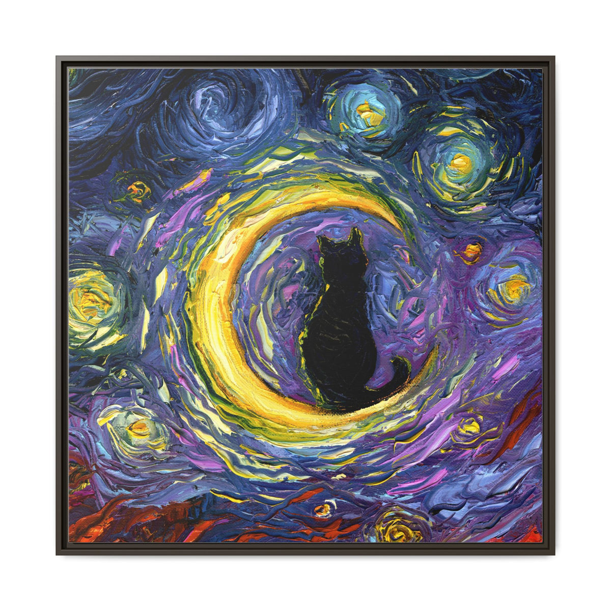 "Luna" Framed Canvas Wall Art