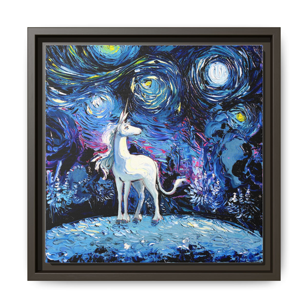 "van Gogh Never Saw The Last" Framed Canvas Wall Art