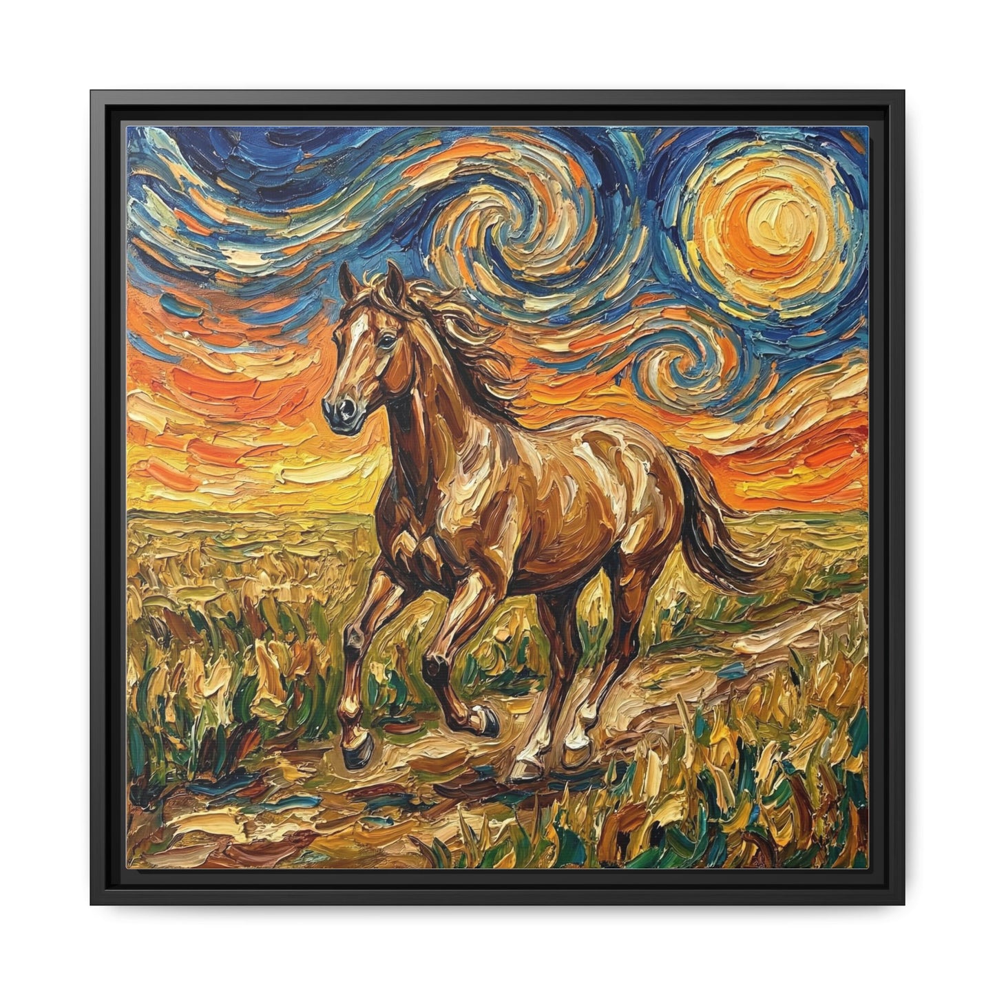 "Free Spirited" Framed Canvas Wall Art
