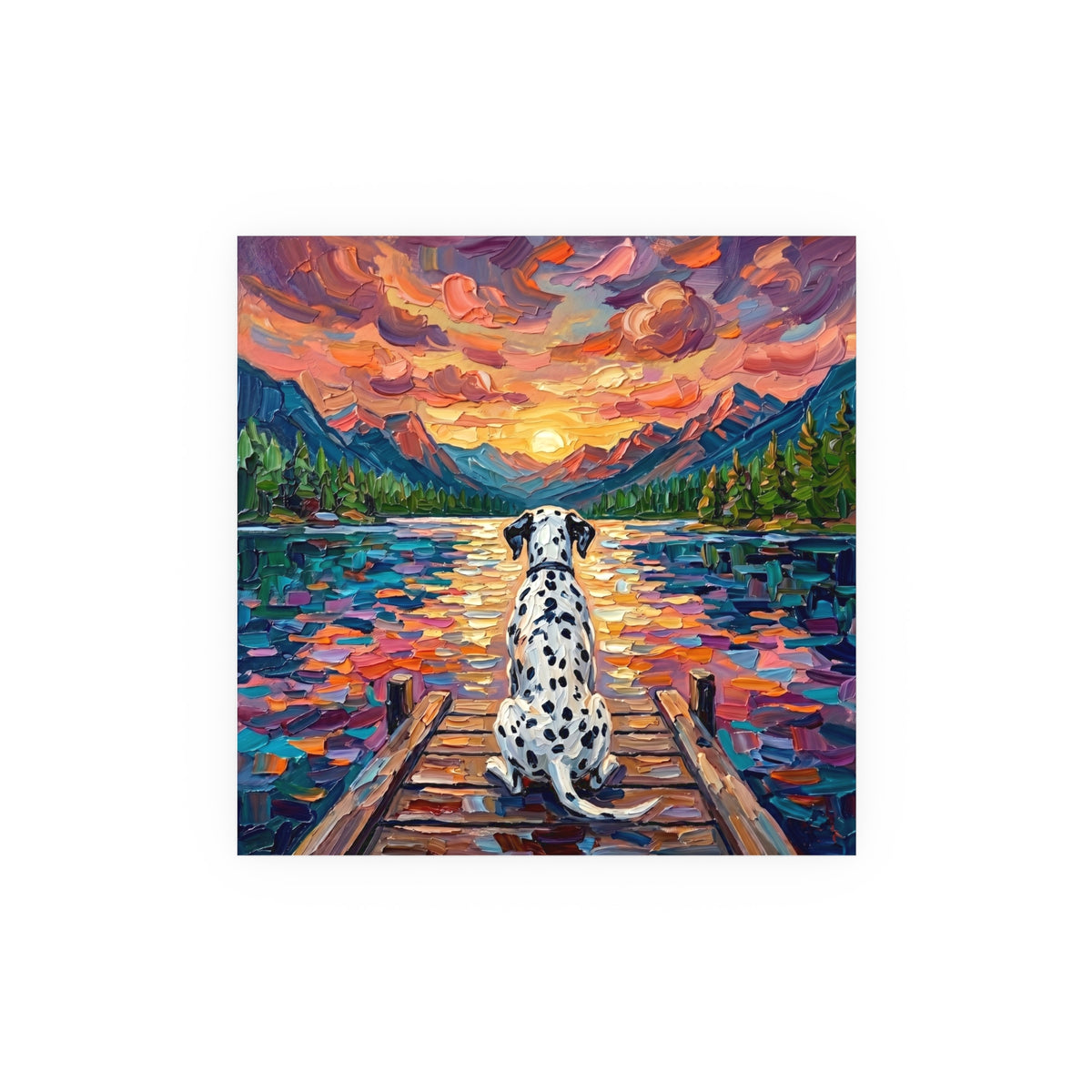 "On The Dock - Dalmatian" Wall Art Paper Print