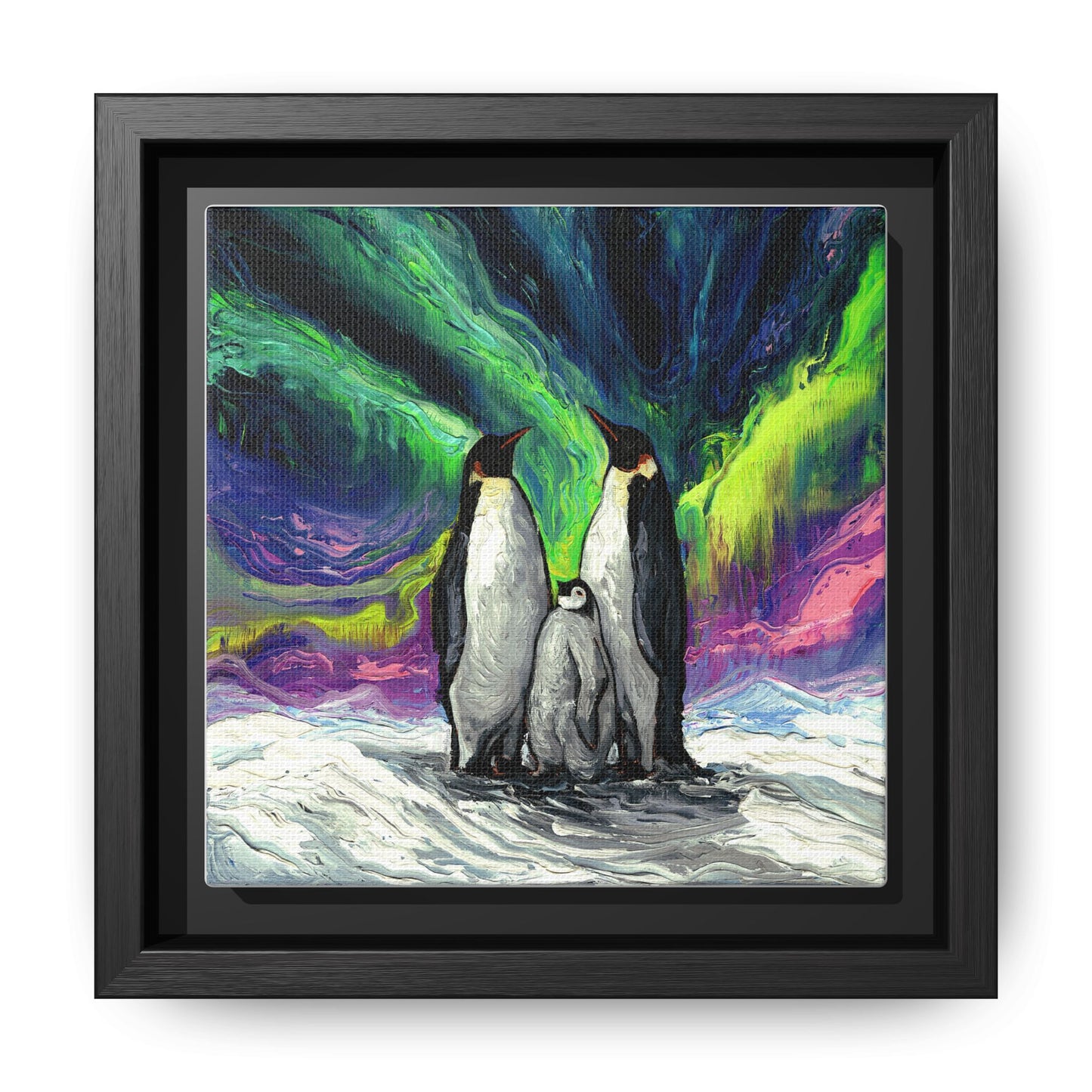 "Enjoying The Show" Framed Canvas Wall Art