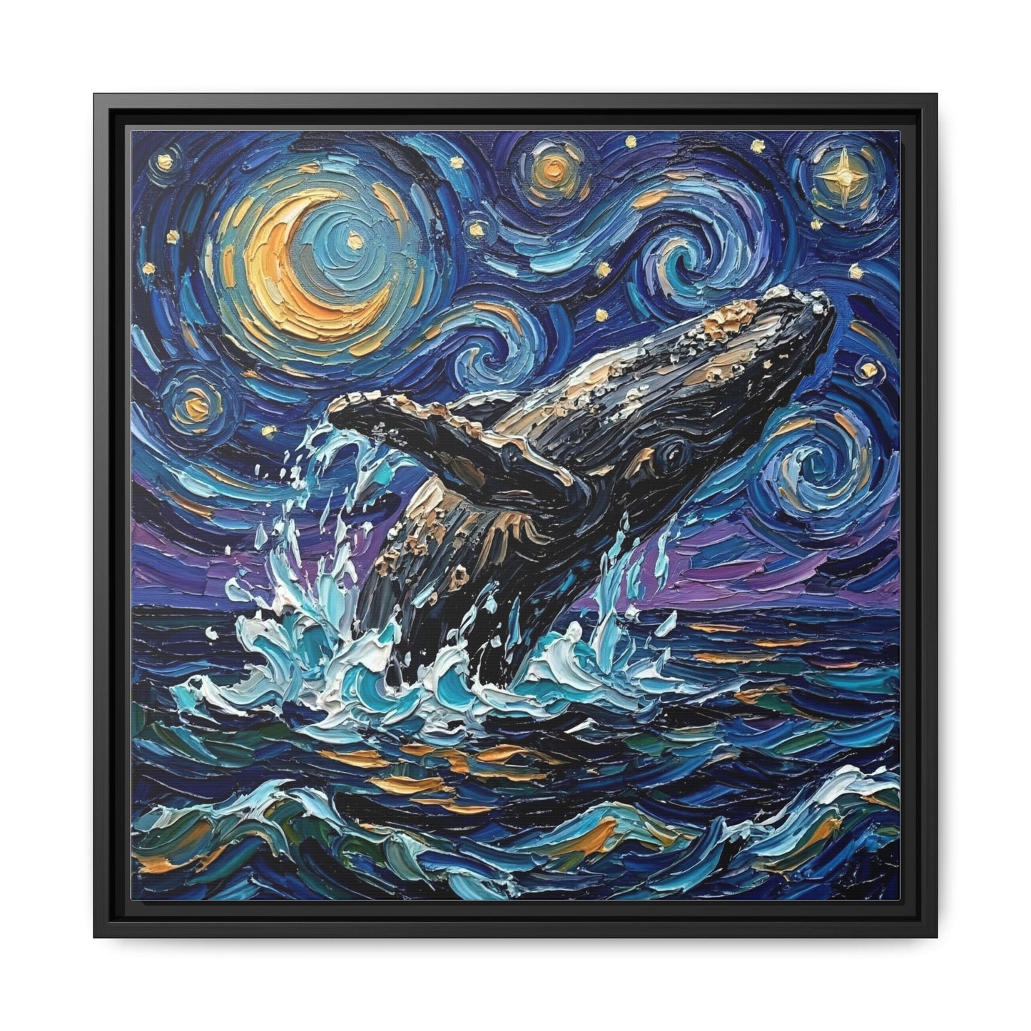 "Breach" Framed Canvas Wall Art