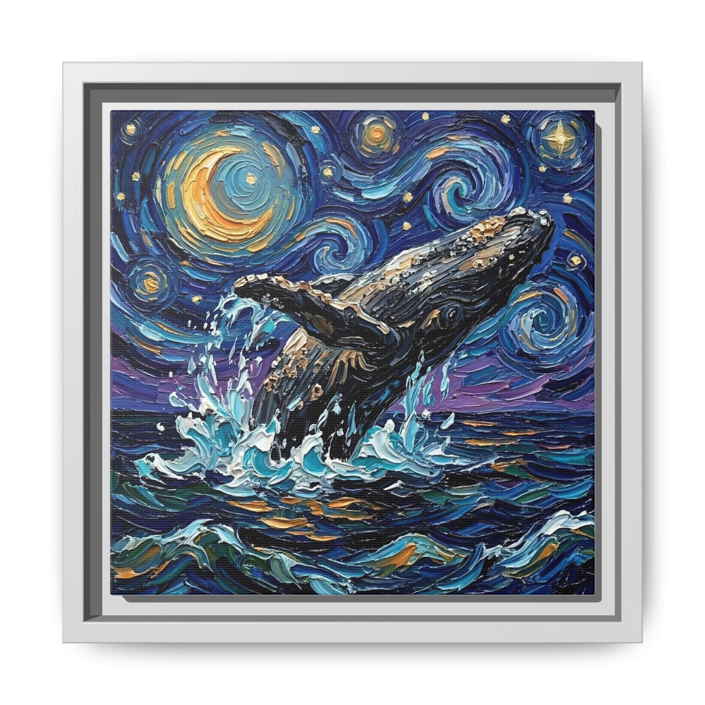 "Breach" Framed Canvas Wall Art