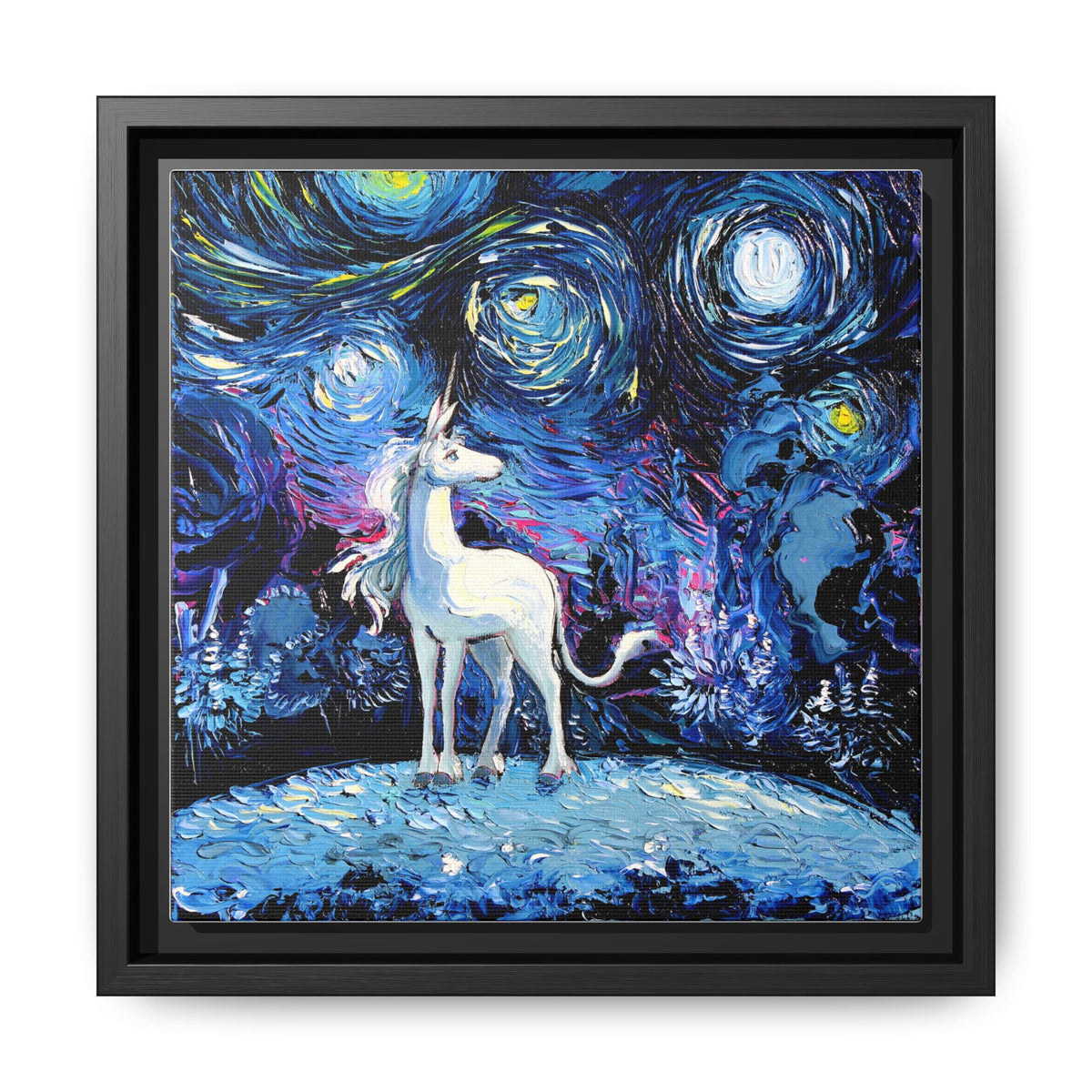 "van Gogh Never Saw The Last" Framed Canvas Wall Art