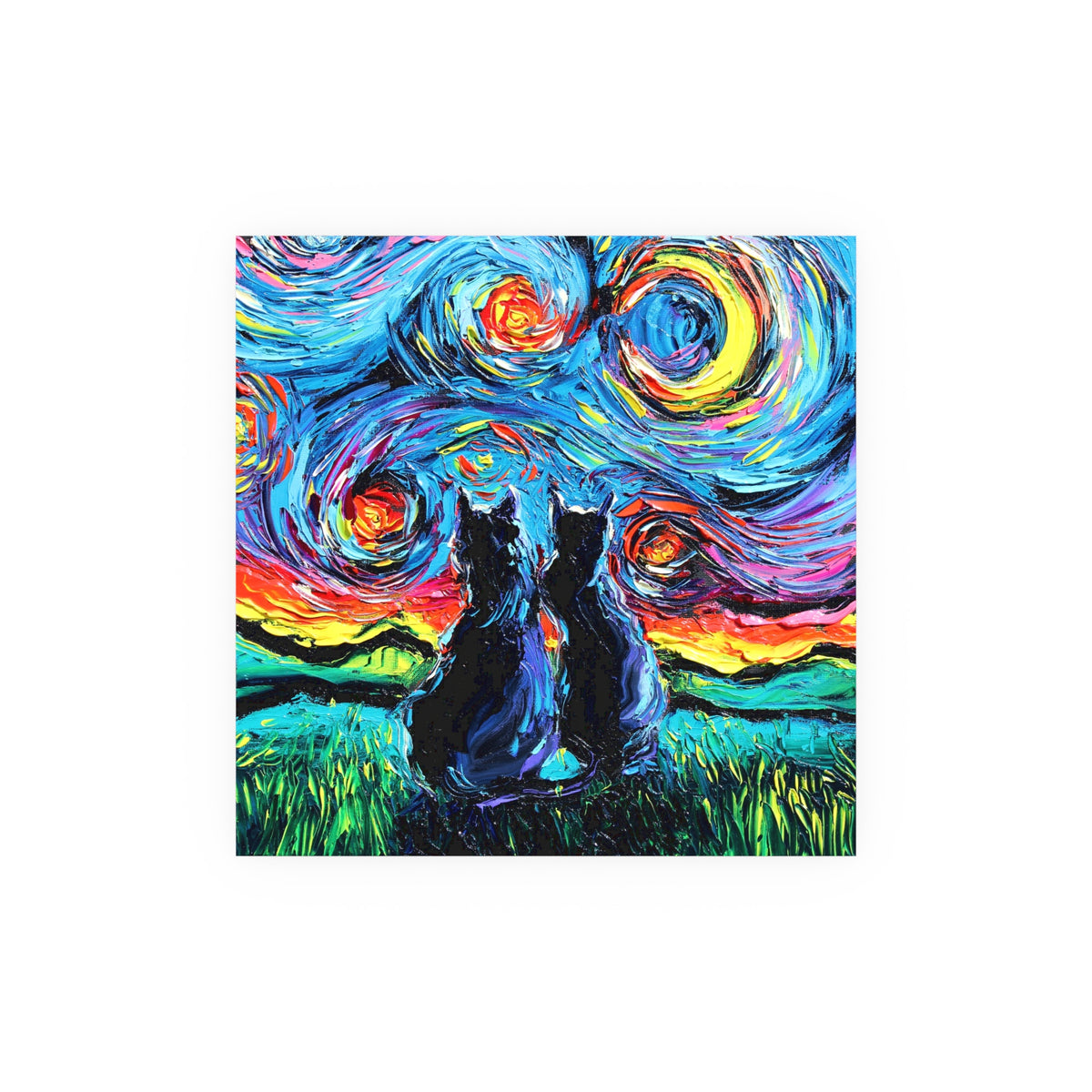 "van Gogh's Cats" Wall Art Paper Print