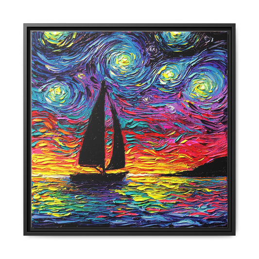 "Come Sail Away" Framed Canvas Wall Art