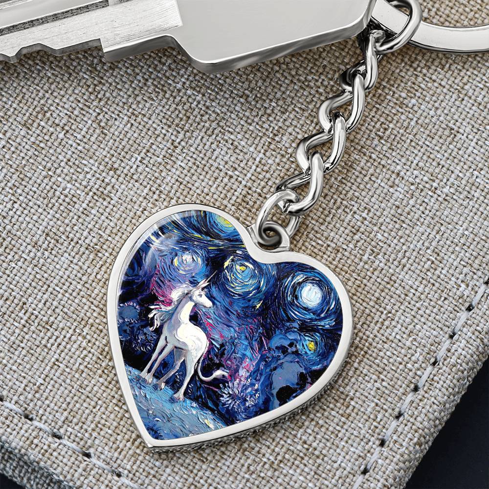 Van Gogh Never Saw The Last Heart Keychain