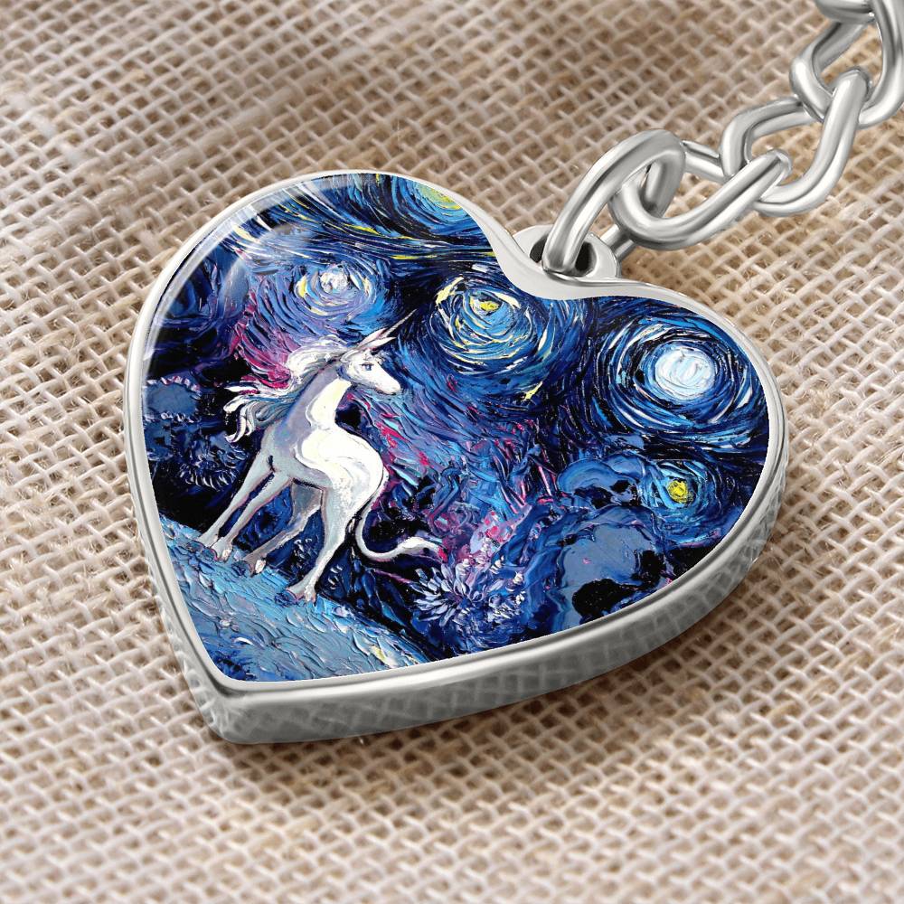 Van Gogh Never Saw The Last Heart Keychain