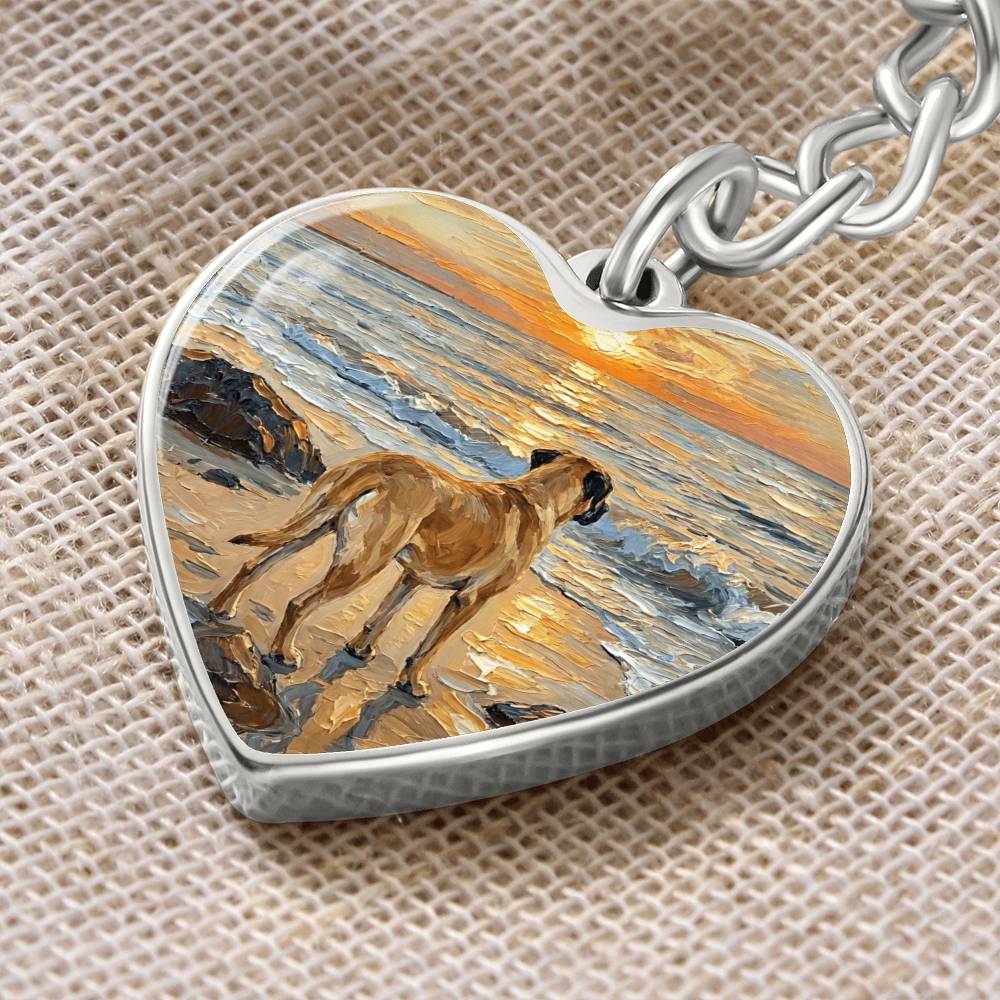Beach Days - Chinook Heart Keychain
