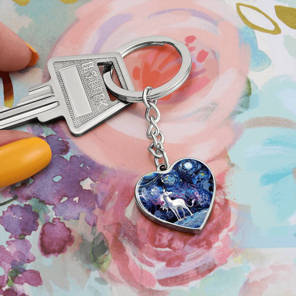 Van Gogh Never Saw The Last Heart Keychain
