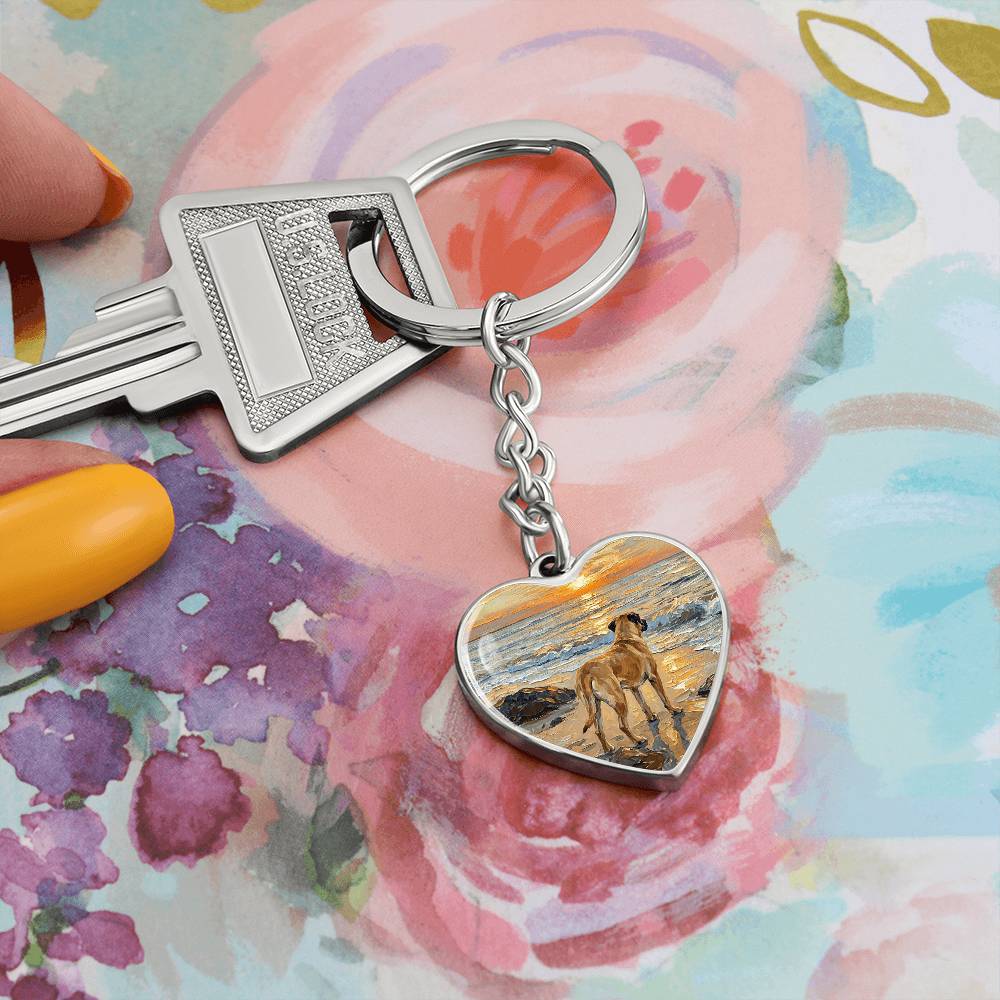 Beach Days - Chinook Heart Keychain