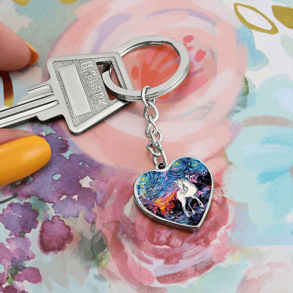 Regret Heart Keychain