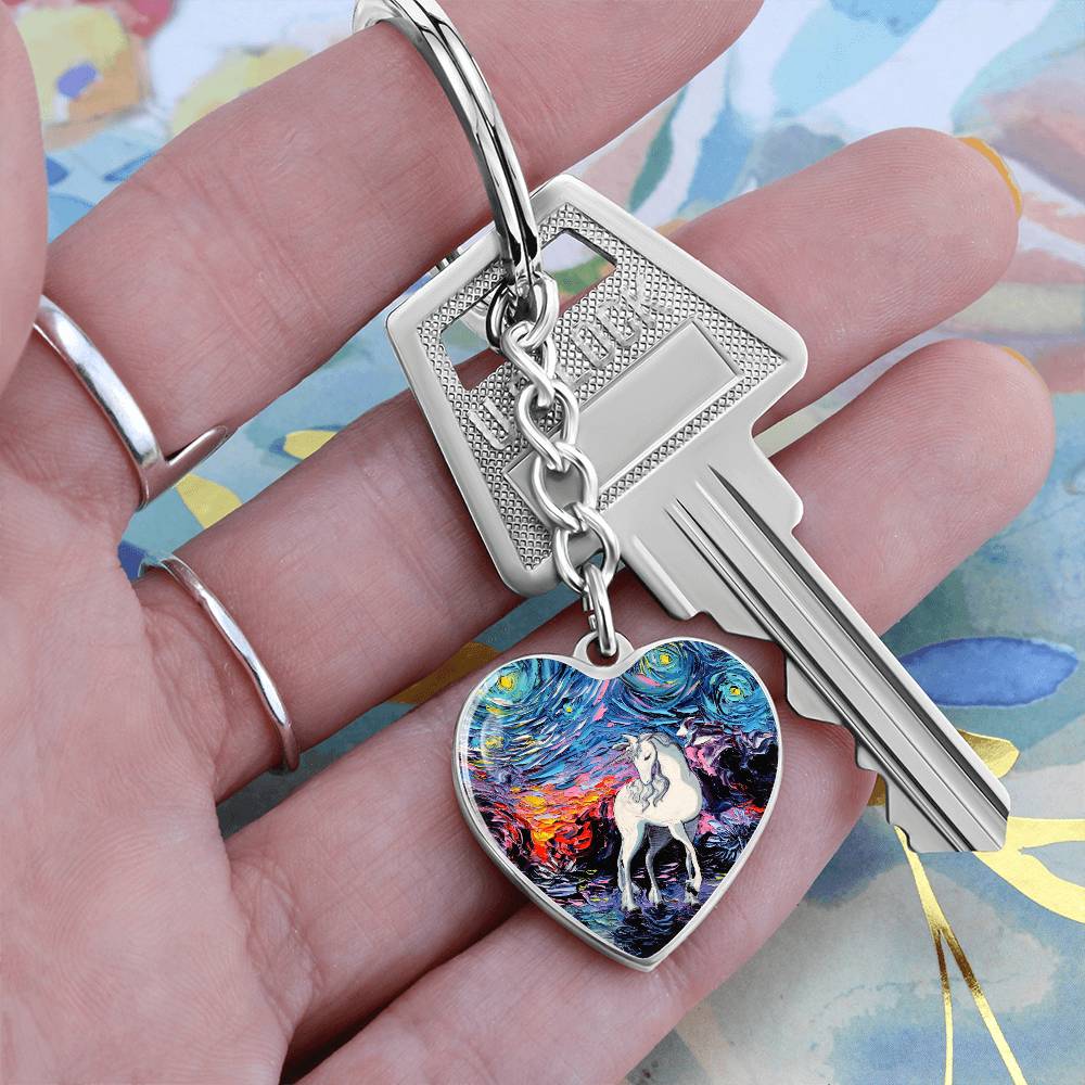Regret Heart Keychain