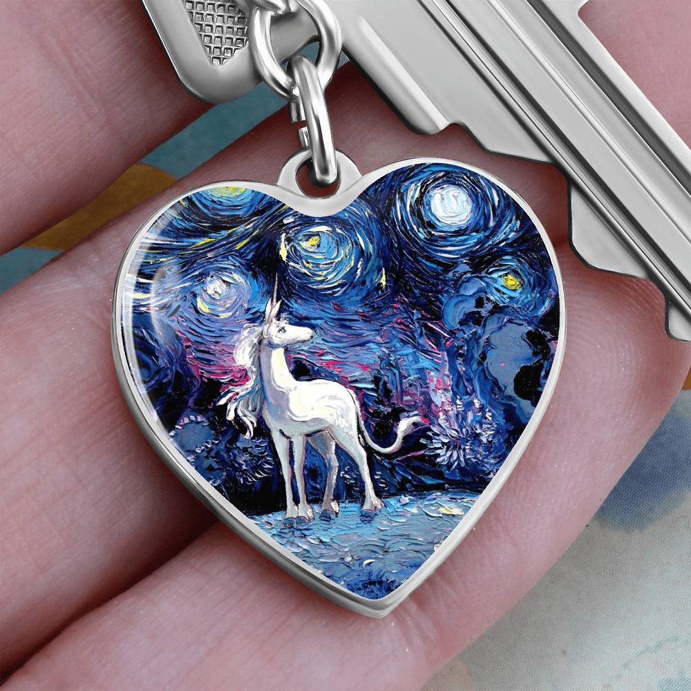 Van Gogh Never Saw The Last Heart Keychain
