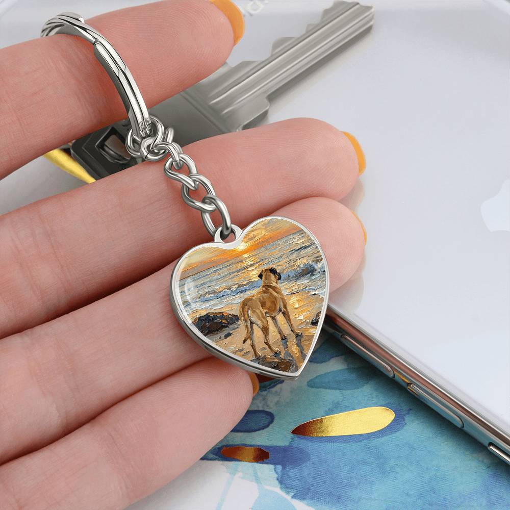 Beach Days - Chinook Heart Keychain