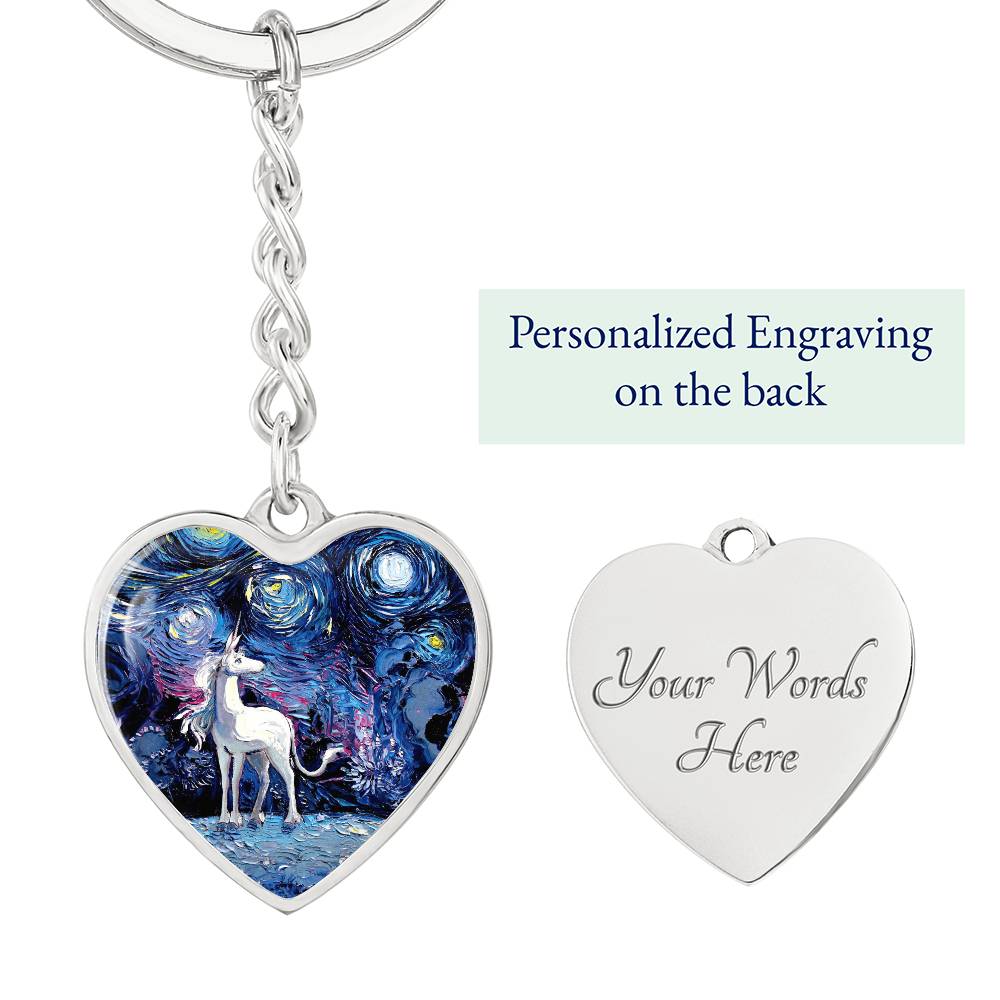 Van Gogh Never Saw The Last Heart Keychain