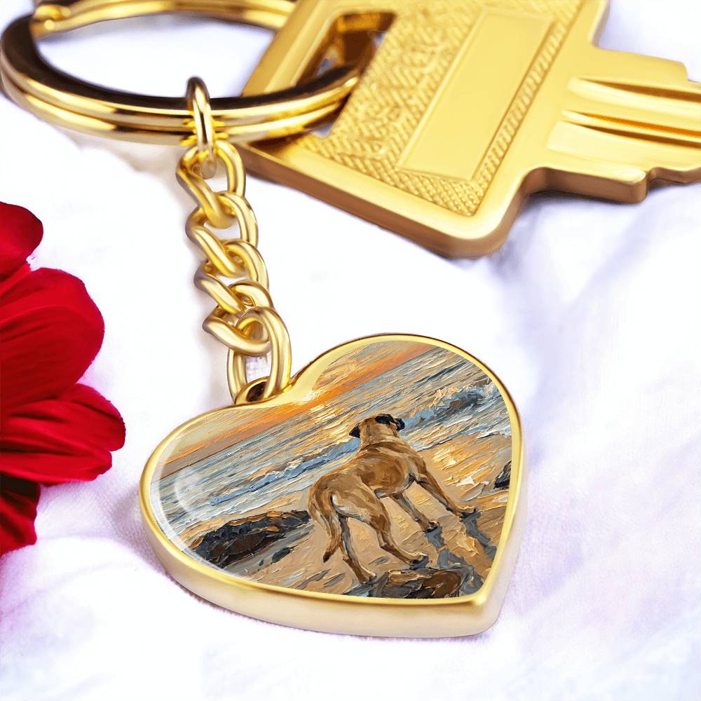 Beach Days - Chinook Heart Keychain