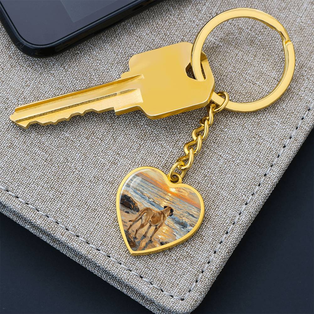 Beach Days - Chinook Heart Keychain