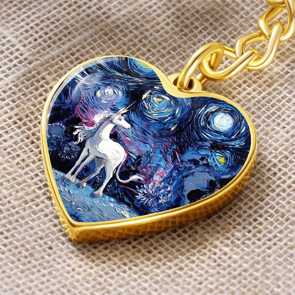 Van Gogh Never Saw The Last Heart Keychain