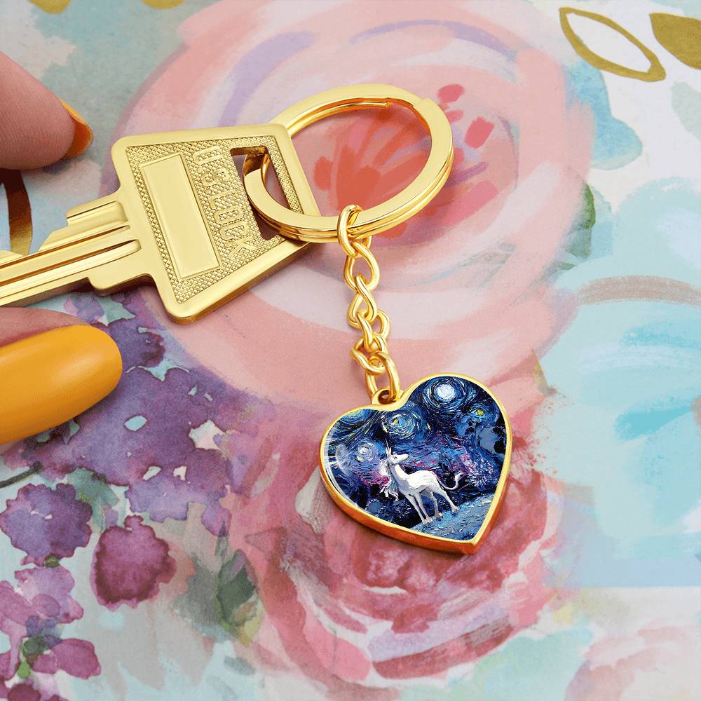 Van Gogh Never Saw The Last Heart Keychain