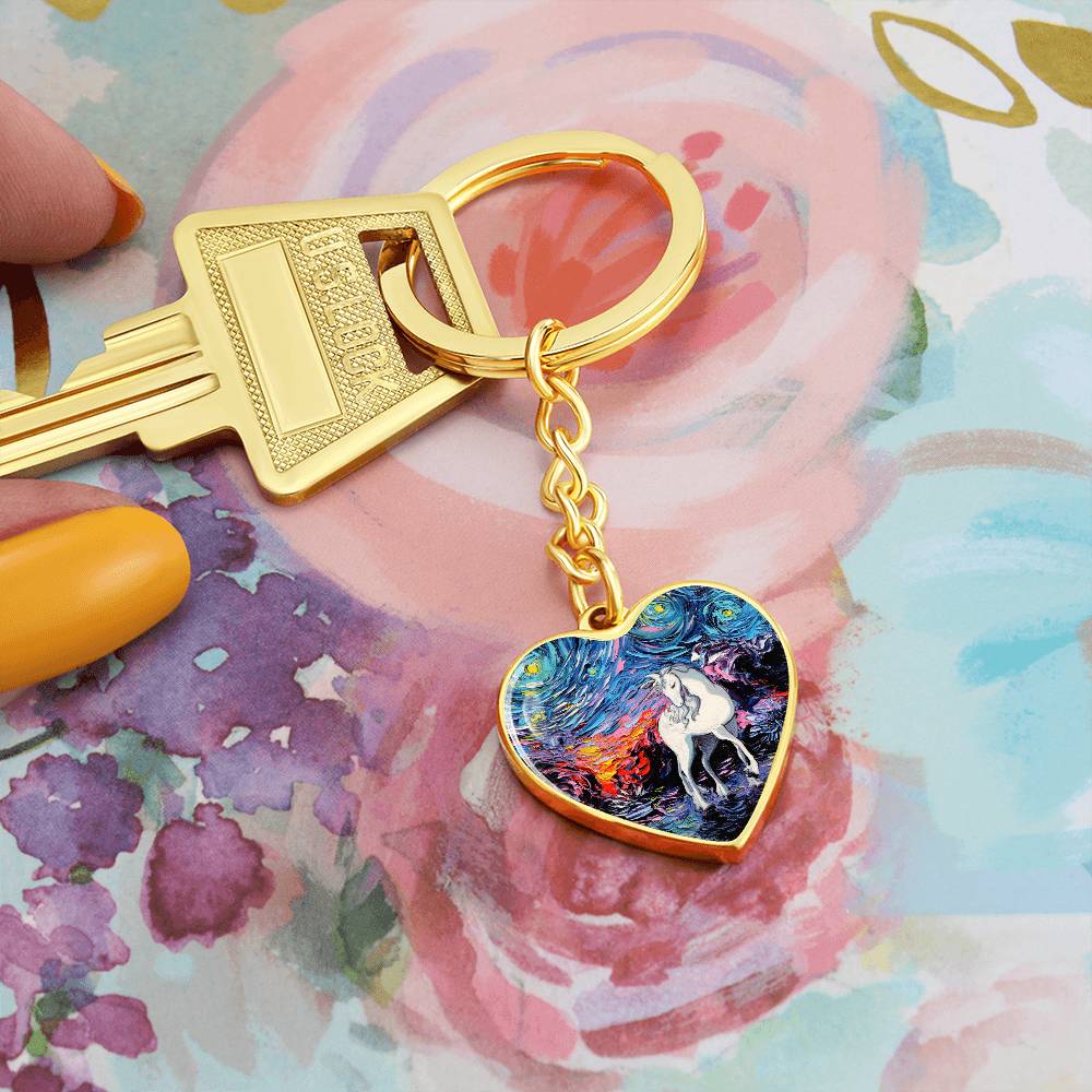 Regret Heart Keychain