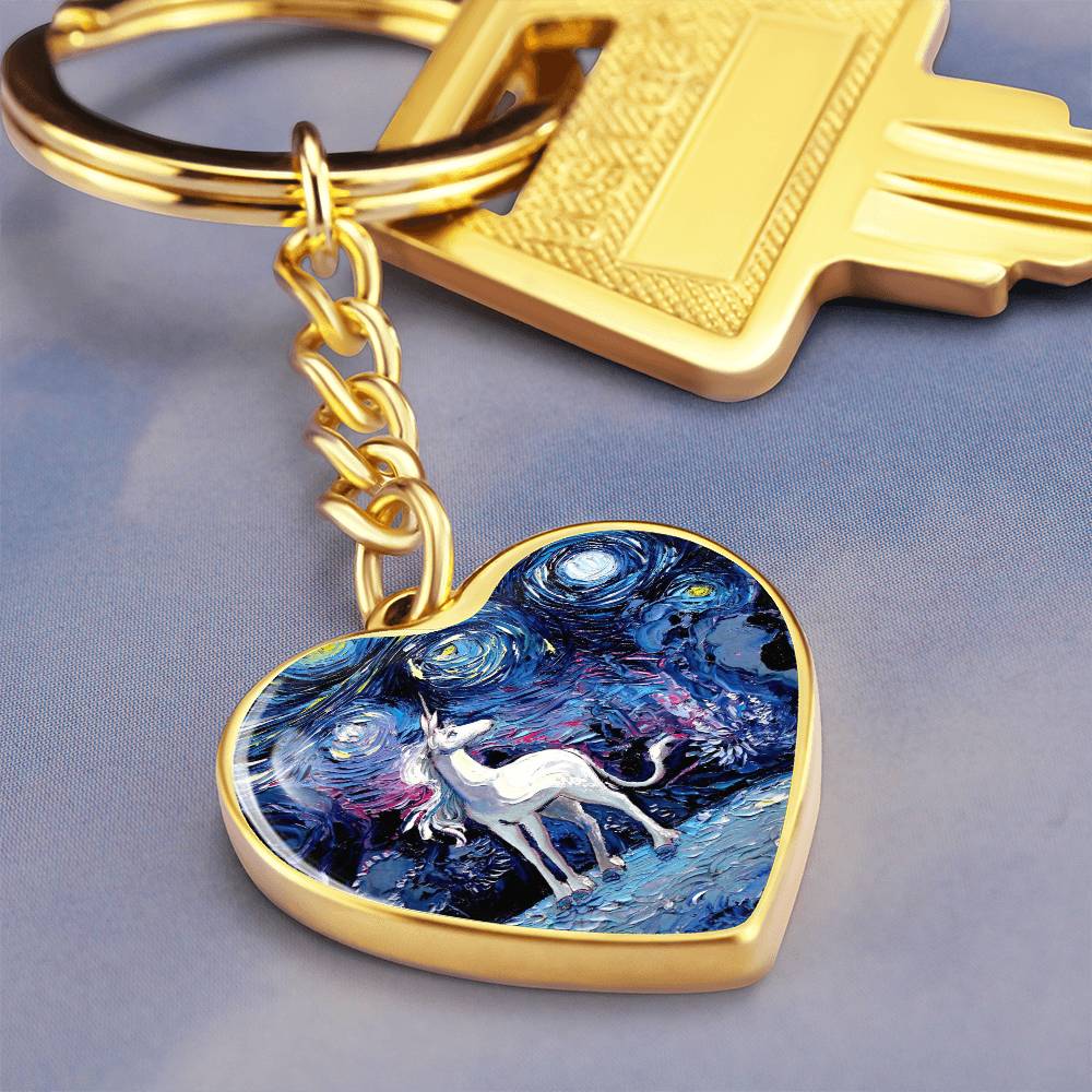 Van Gogh Never Saw The Last Heart Keychain