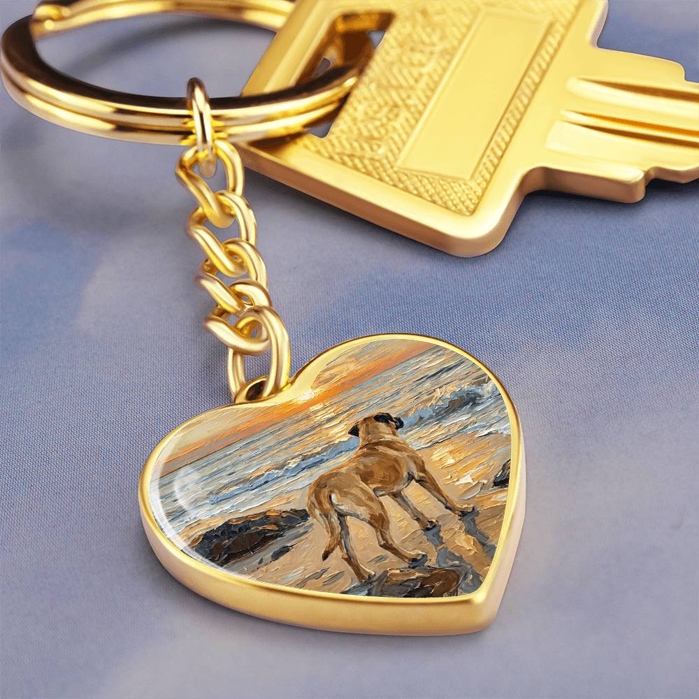 Beach Days - Chinook Heart Keychain