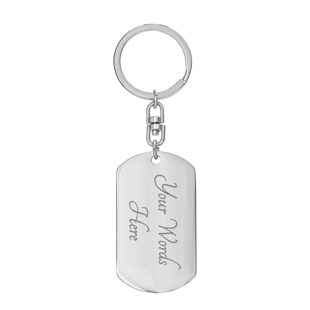On The Dock - Westie Dog Tag Keychain