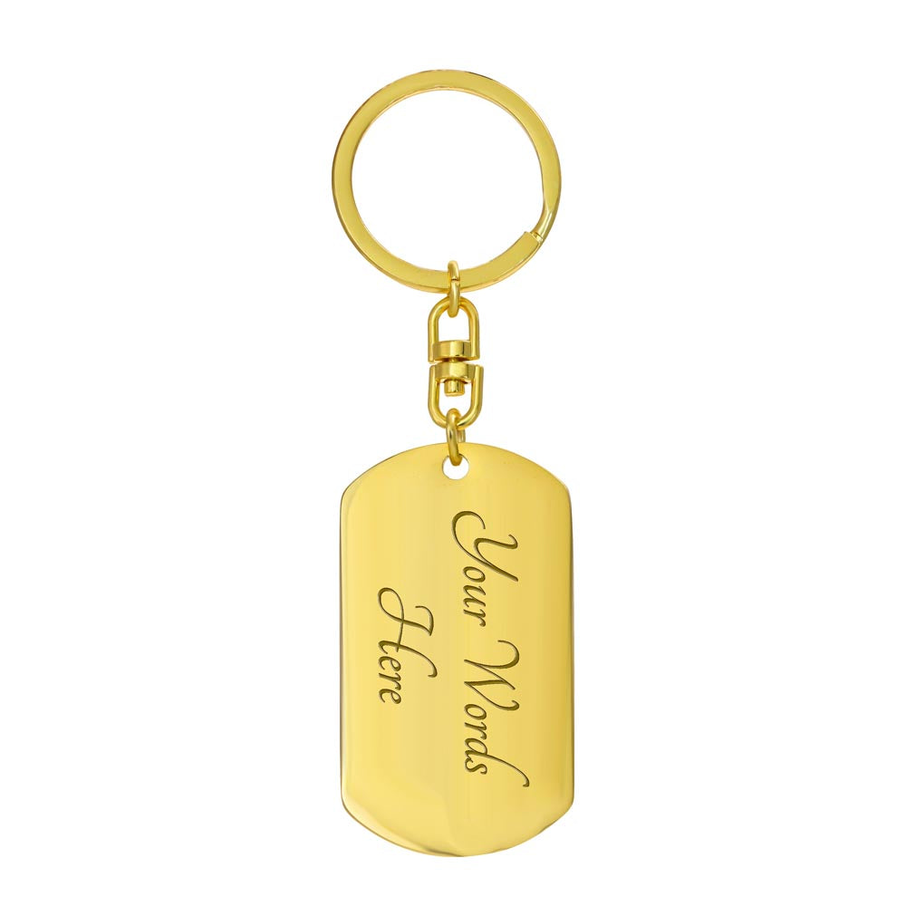 On The Dock - Westie Dog Tag Keychain