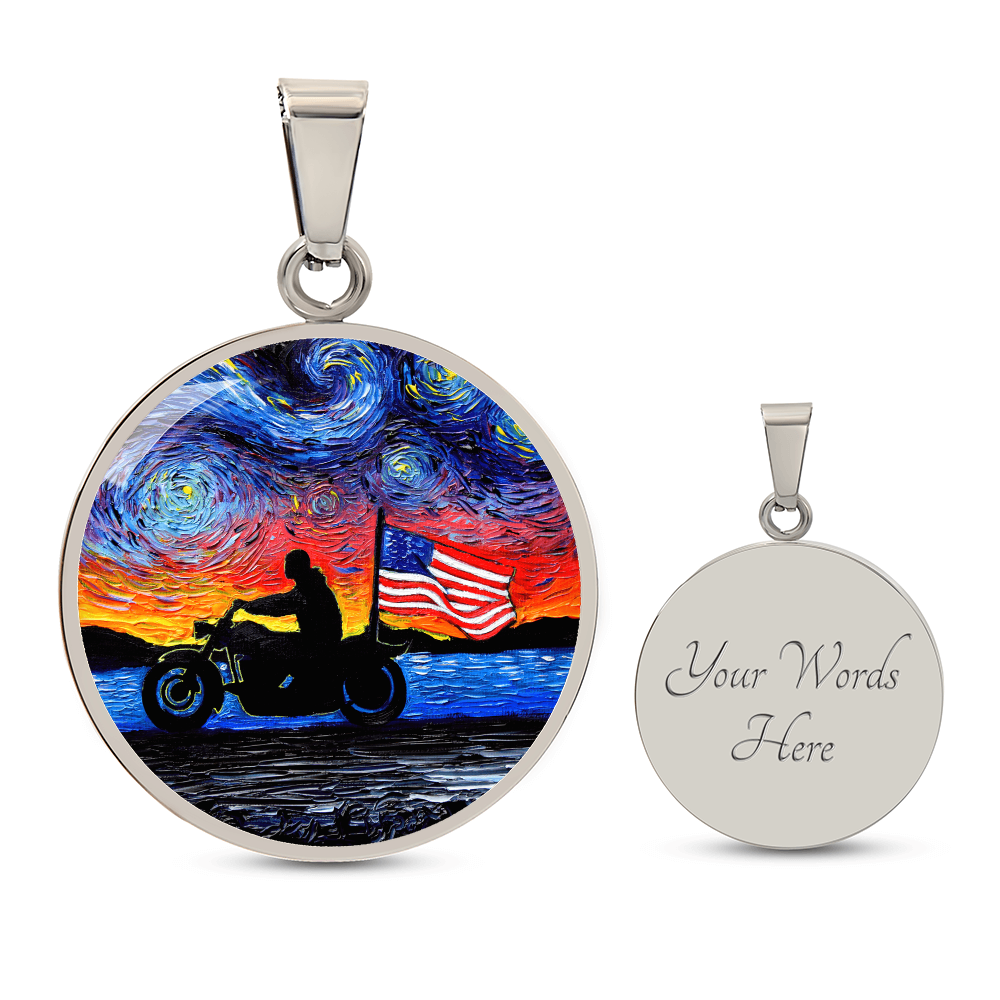 Easy Rider Starry Night Round Necklace
