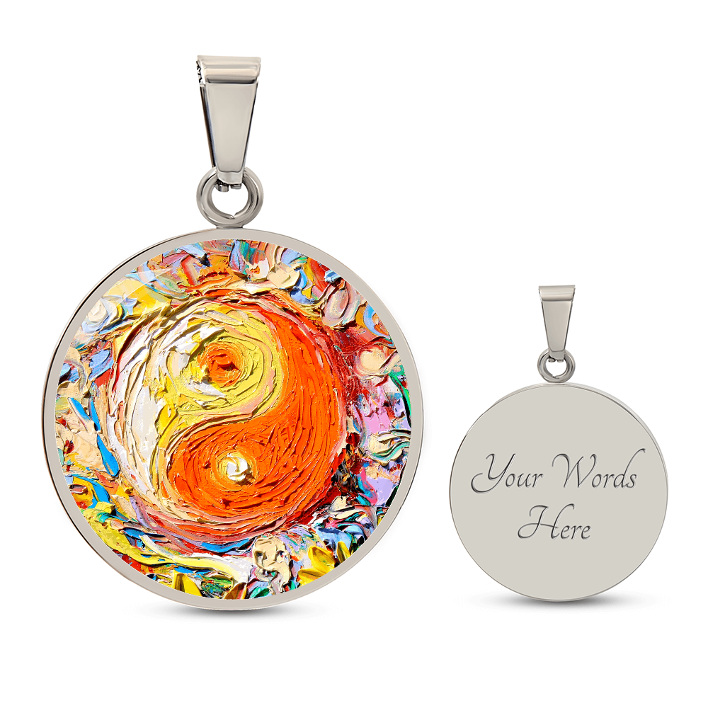 A Question of Balance Yin Yang Round Necklace