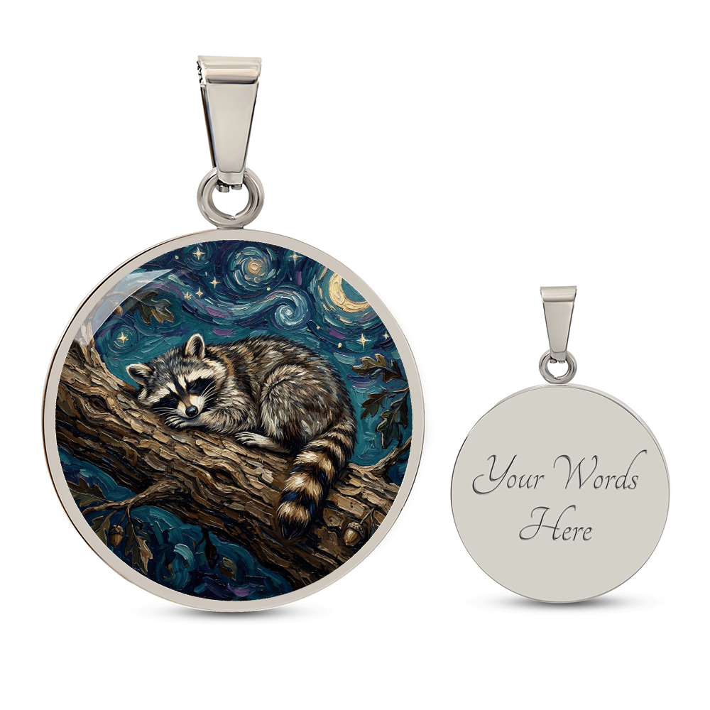 Midnight Bandit Round Necklace