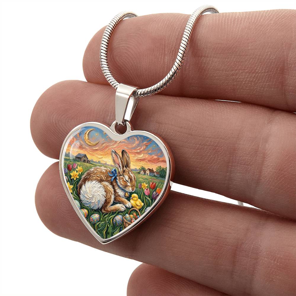 Easter Morning Heart Necklace