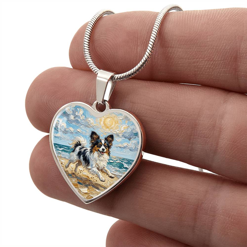 Beach Days - Papillon Heart Necklace