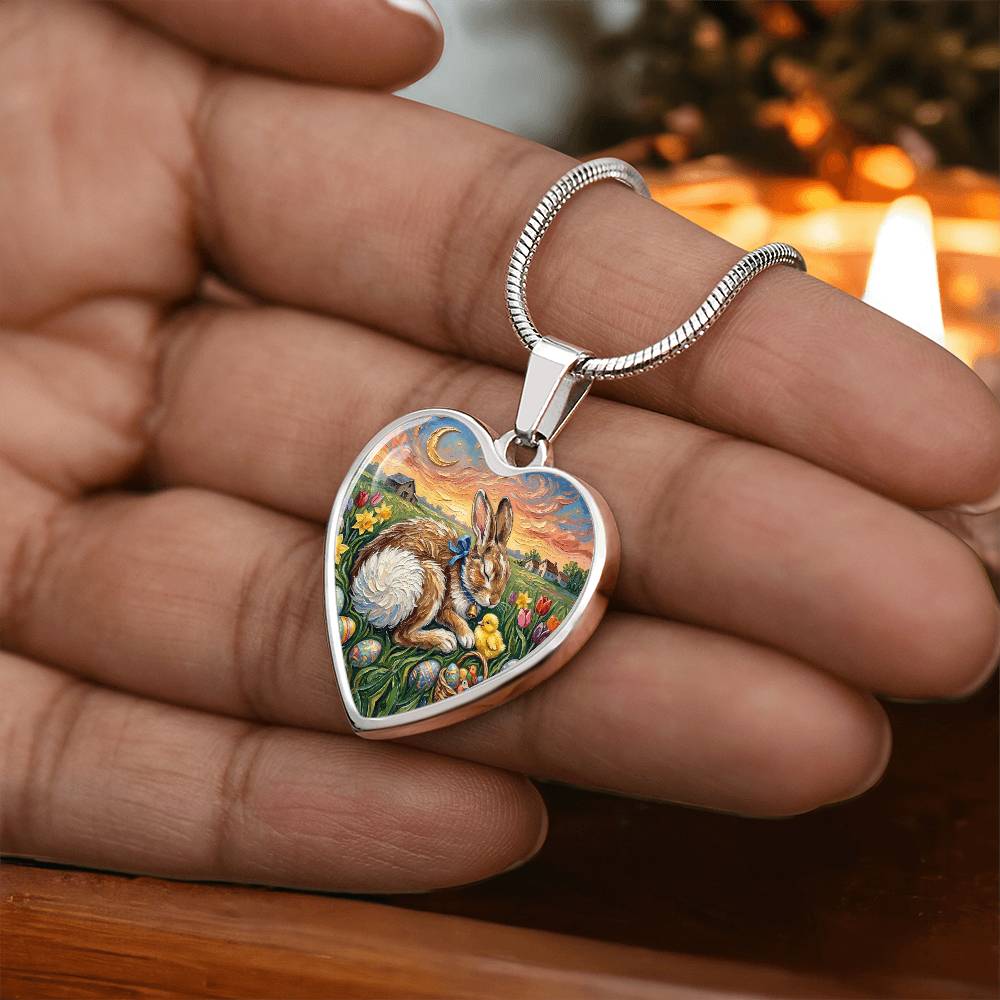 Easter Morning Heart Necklace