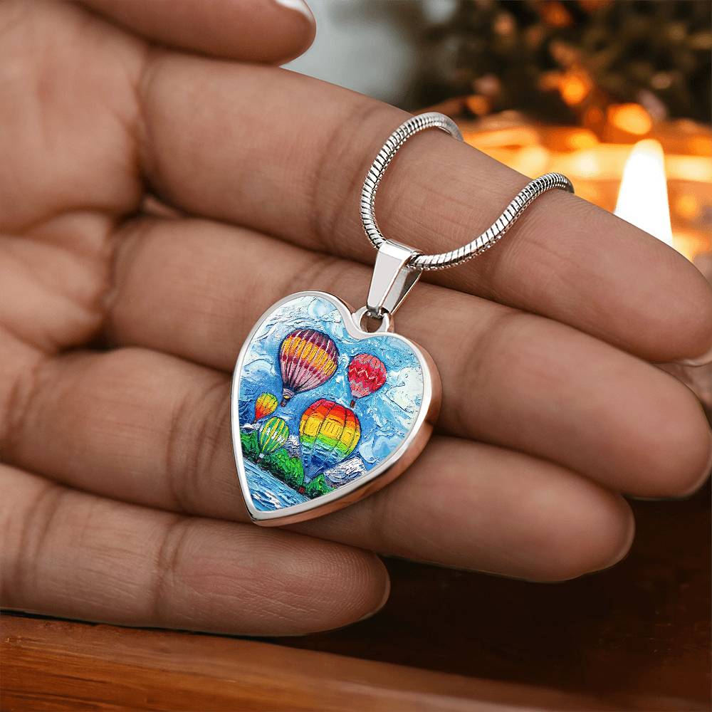 Up In The Air Heart Necklace