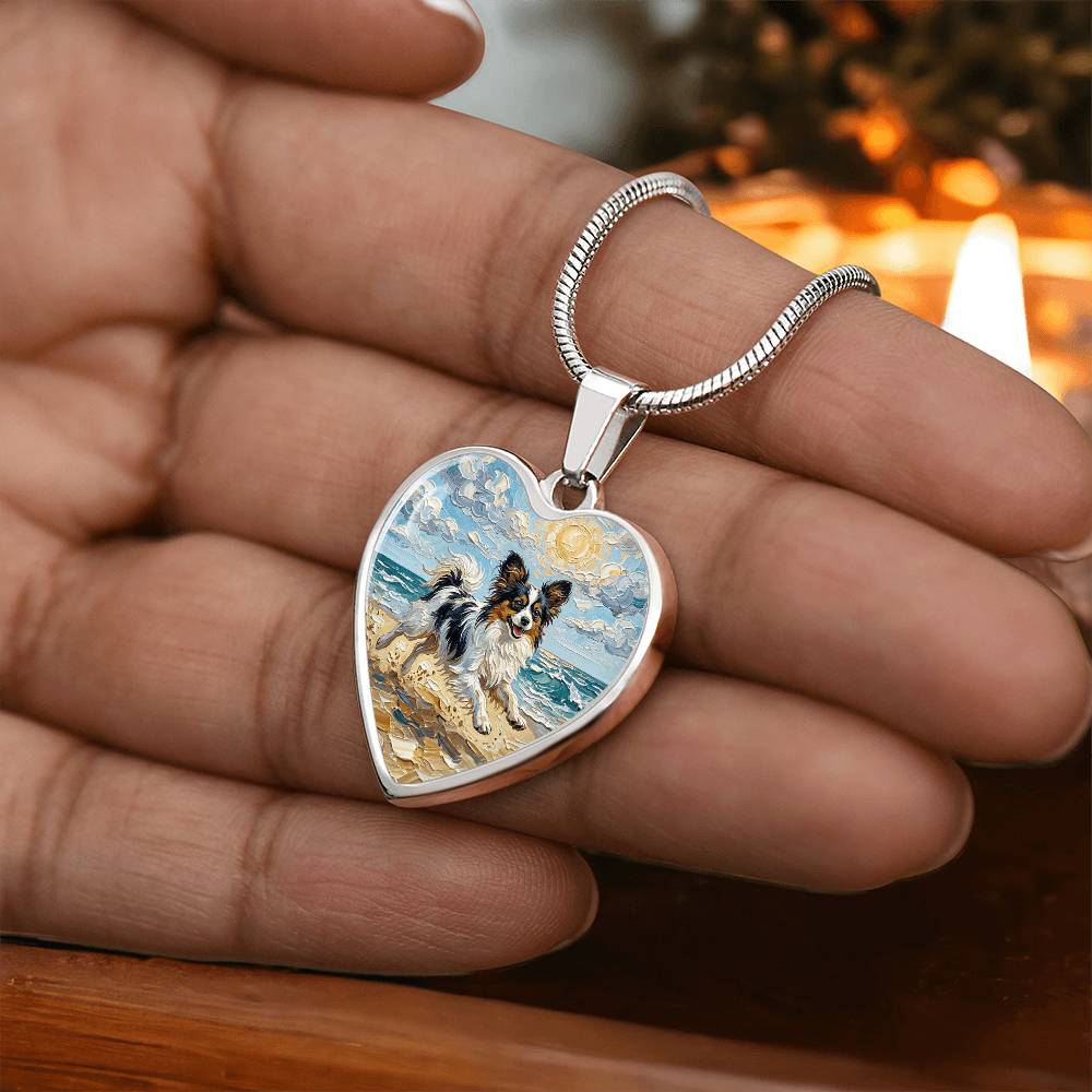 Beach Days - Papillon Heart Necklace