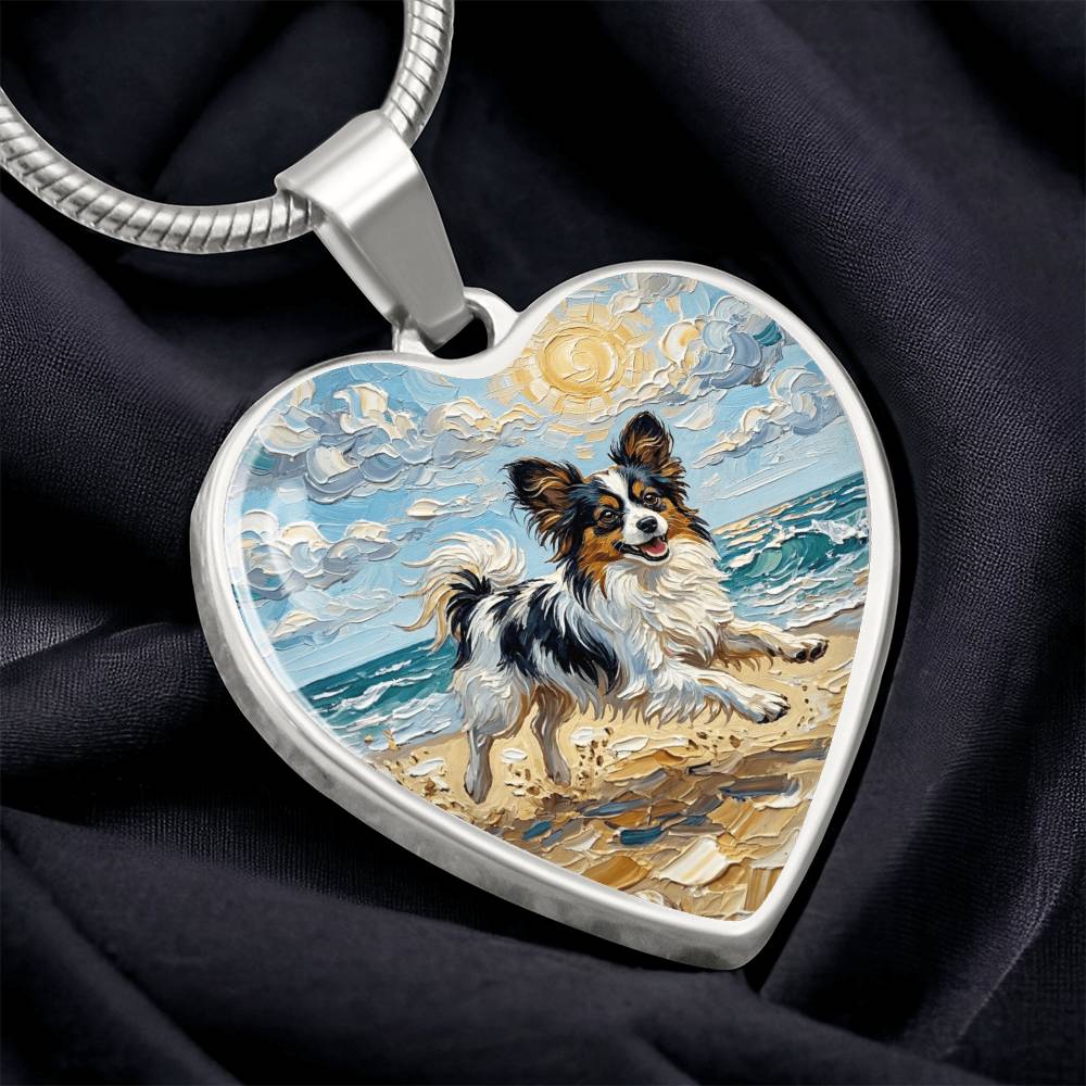 Beach Days - Papillon Heart Necklace