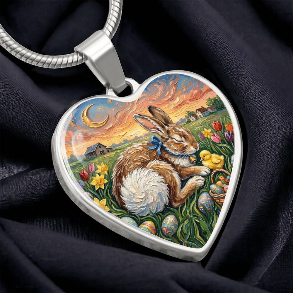 Easter Morning Heart Necklace