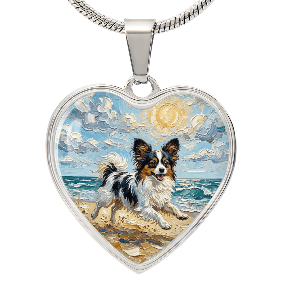 Beach Days - Papillon Heart Necklace