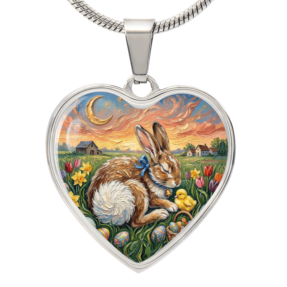 Easter Morning Heart Necklace