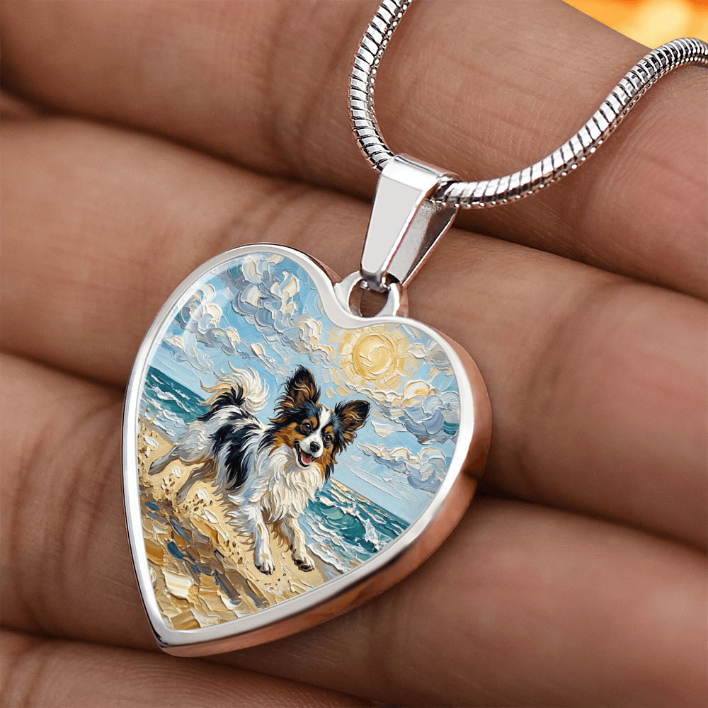 Beach Days - Papillon Heart Necklace