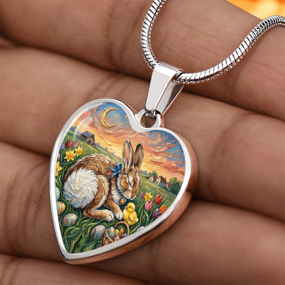 Easter Morning Heart Necklace