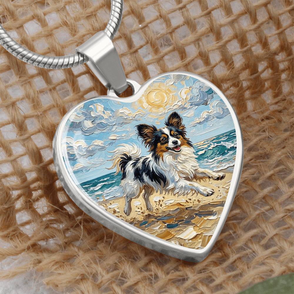 Beach Days - Papillon Heart Necklace