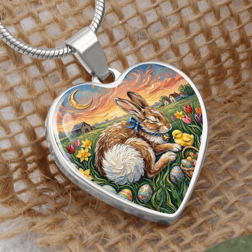 Easter Morning Heart Necklace