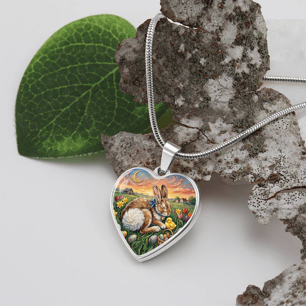 Easter Morning Heart Necklace