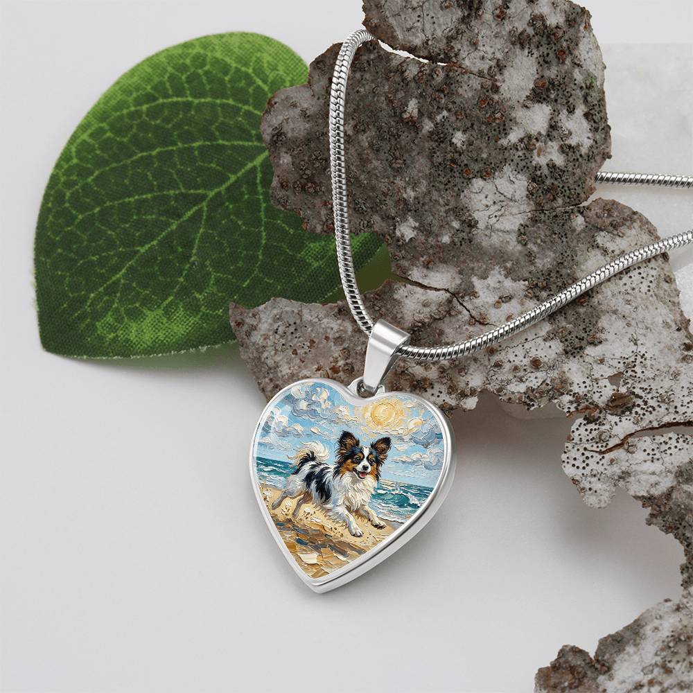 Beach Days - Papillon Heart Necklace