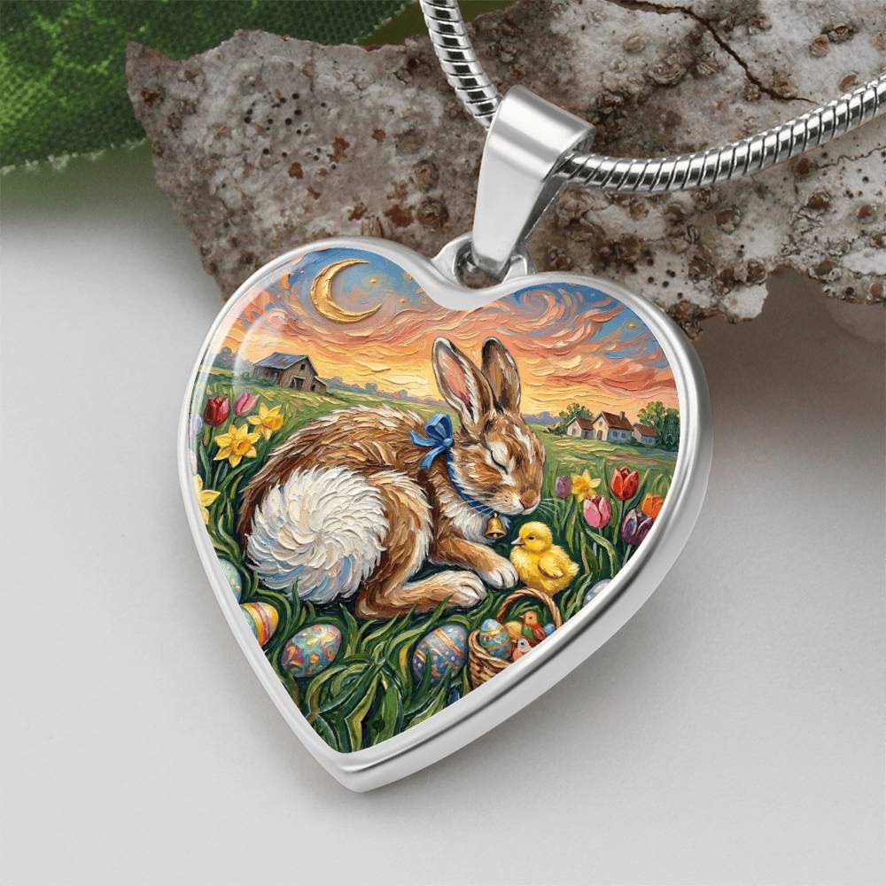 Easter Morning Heart Necklace