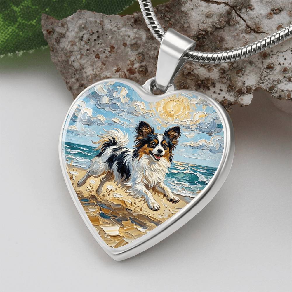 Beach Days - Papillon Heart Necklace